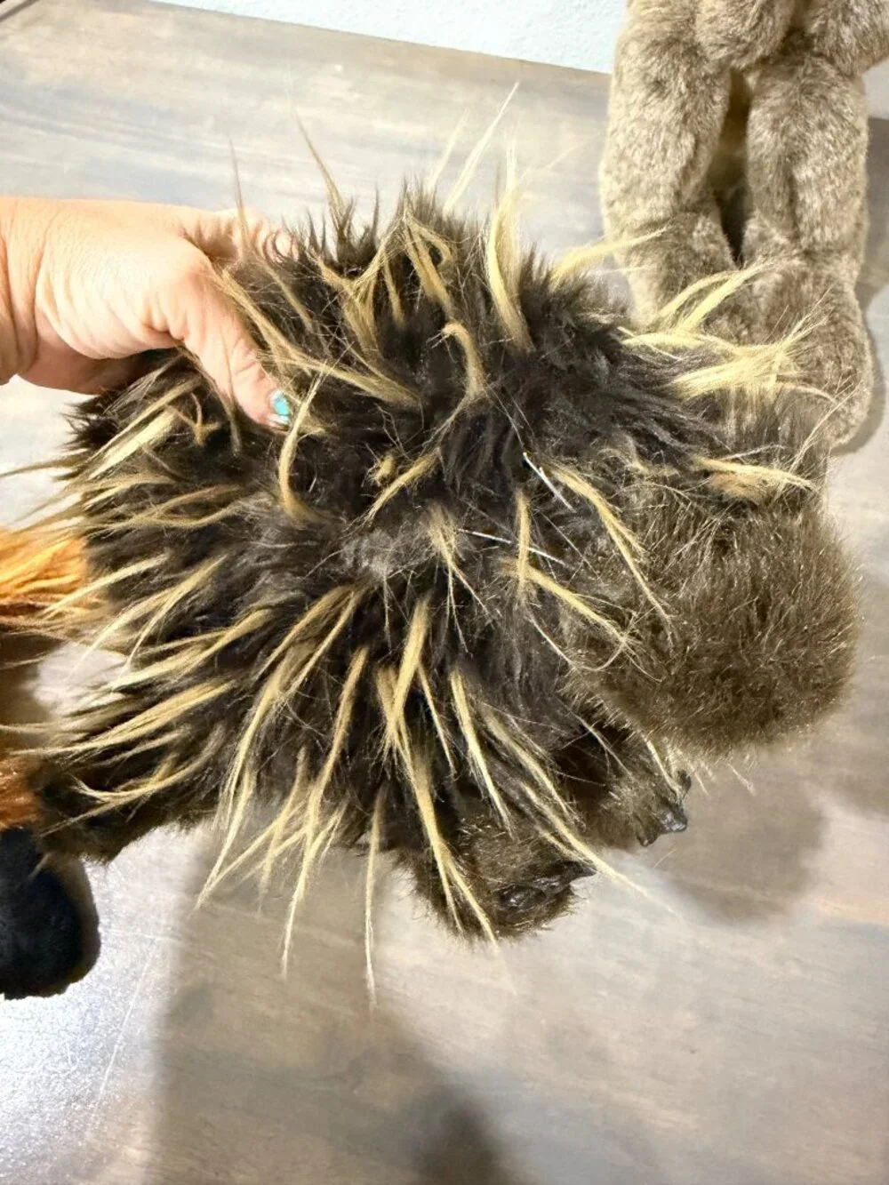 Lot 4 Folkmanis Plush Hand Puppets Fox, Rabbit, Porcupine, Dragon